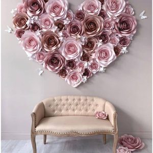 fleur murale design intérieur