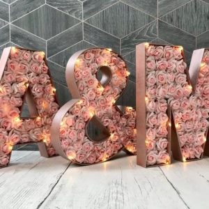 Lettre et chiffre florals décoratifs